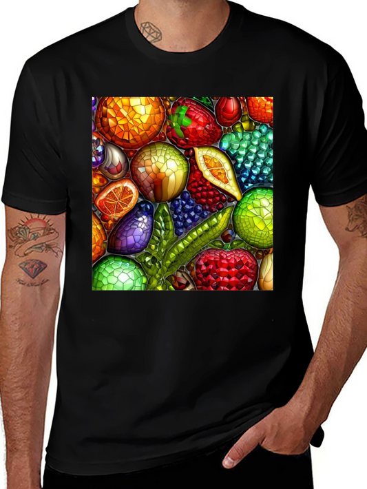 Fruit Mosaic Graphic T-Shirt