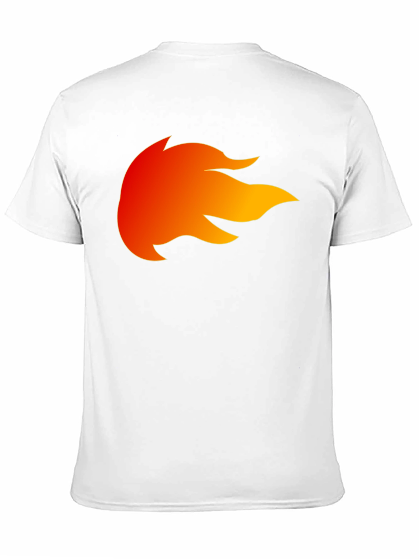 Fiery Flame Graphic Black T-Shirt
