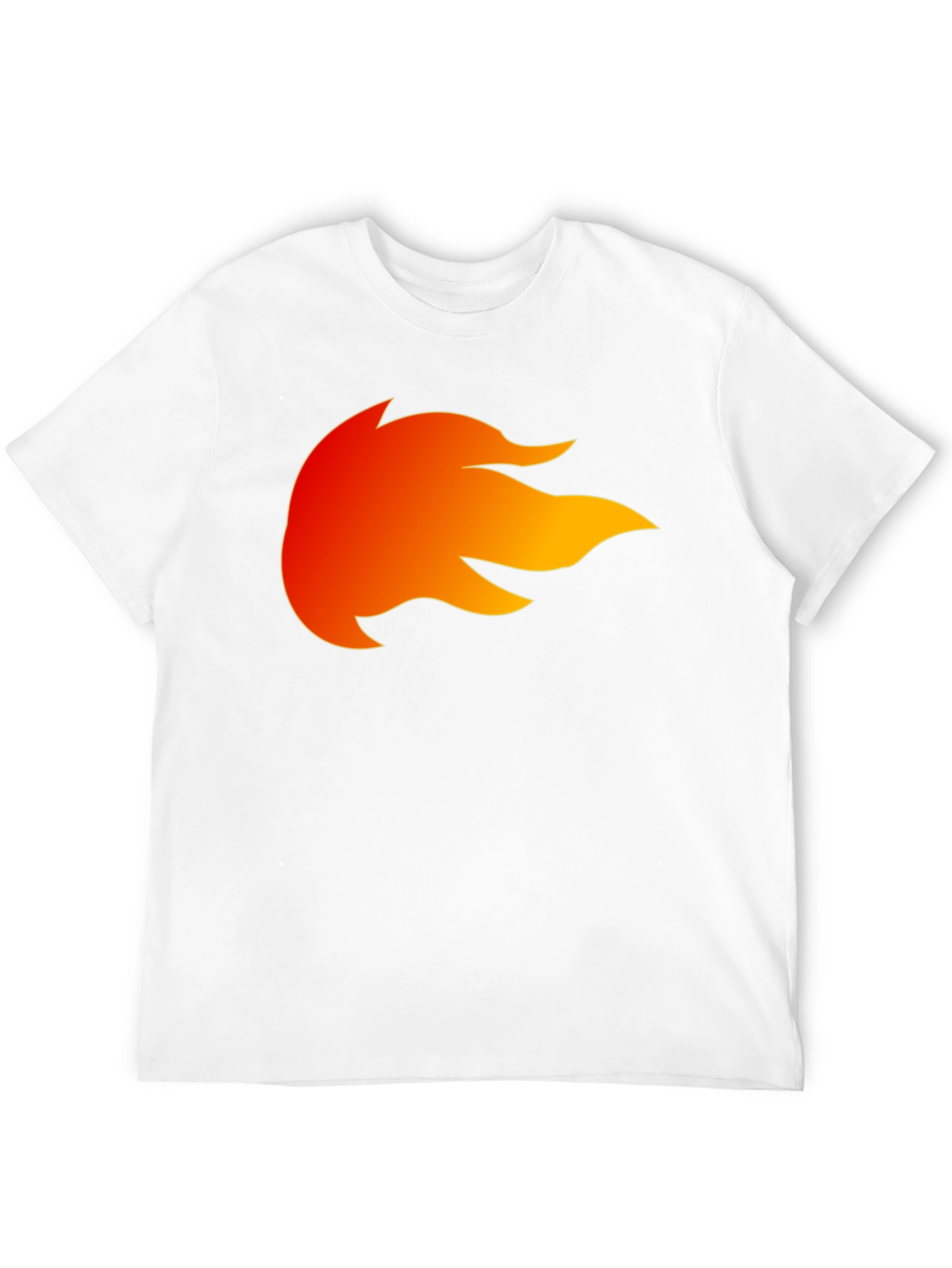 Fiery Flame Graphic Black T-Shirt