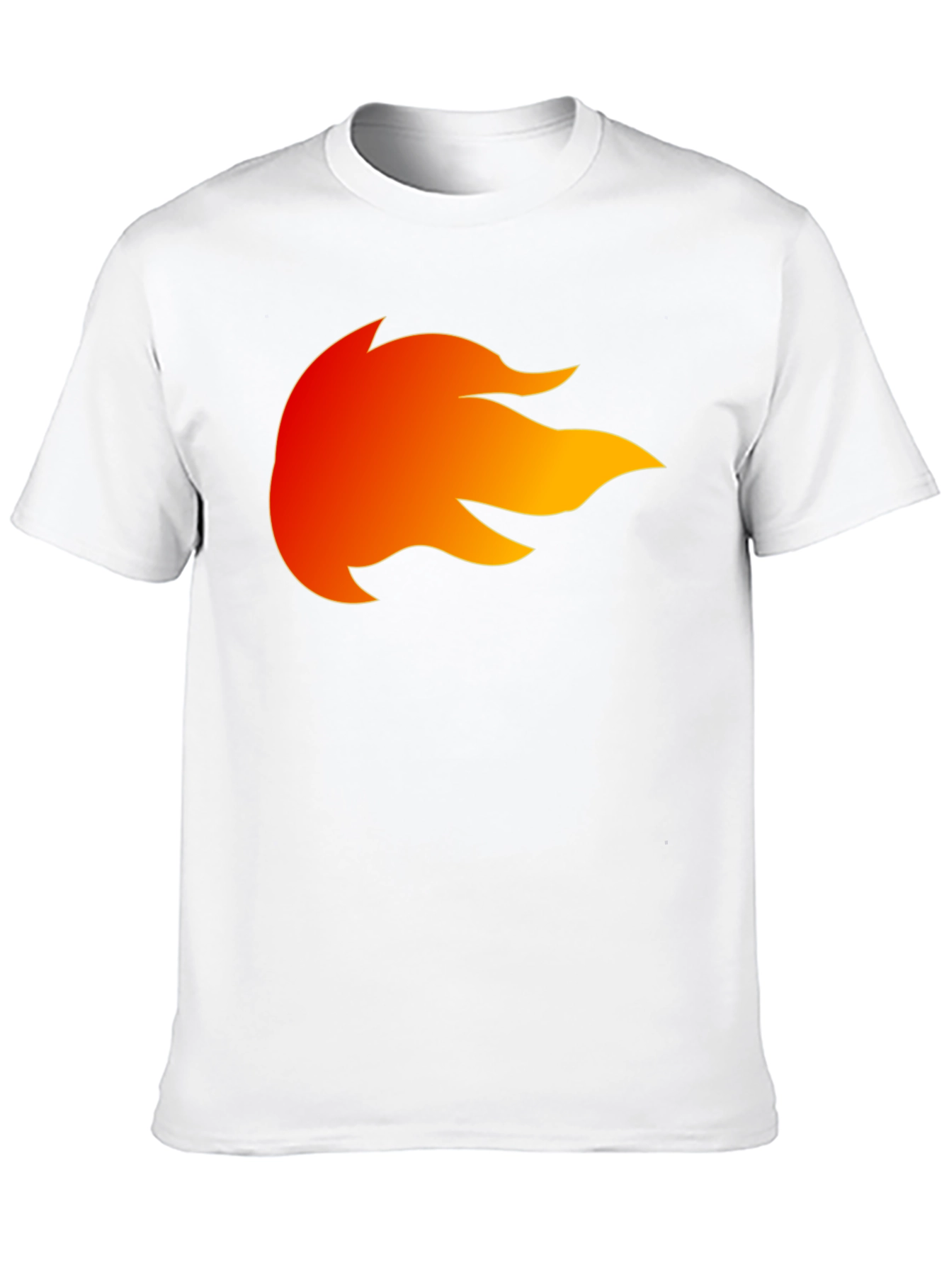 Fiery Flame Graphic Black T-Shirt