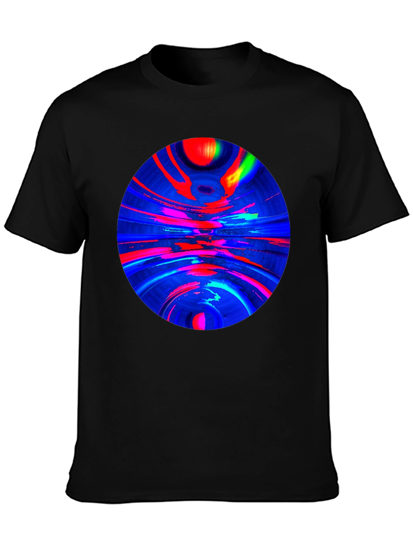 Abstract Circle Graphic T-Shirt