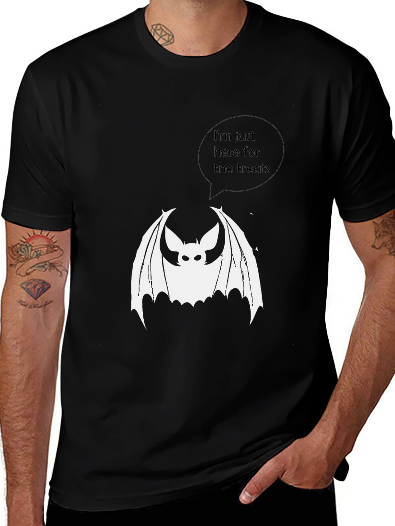 Halloween Bat Treat T-Shirt - Spooky Fun