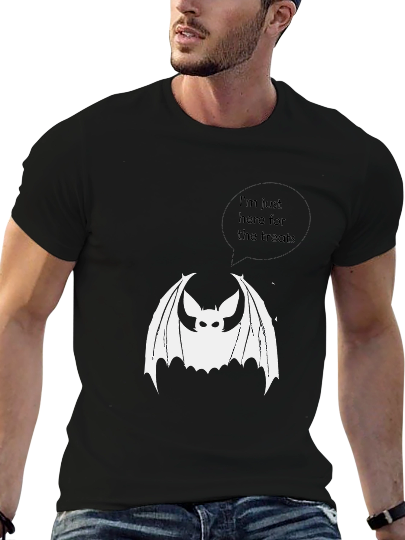 Halloween Bat Treat T-Shirt - Spooky Fun