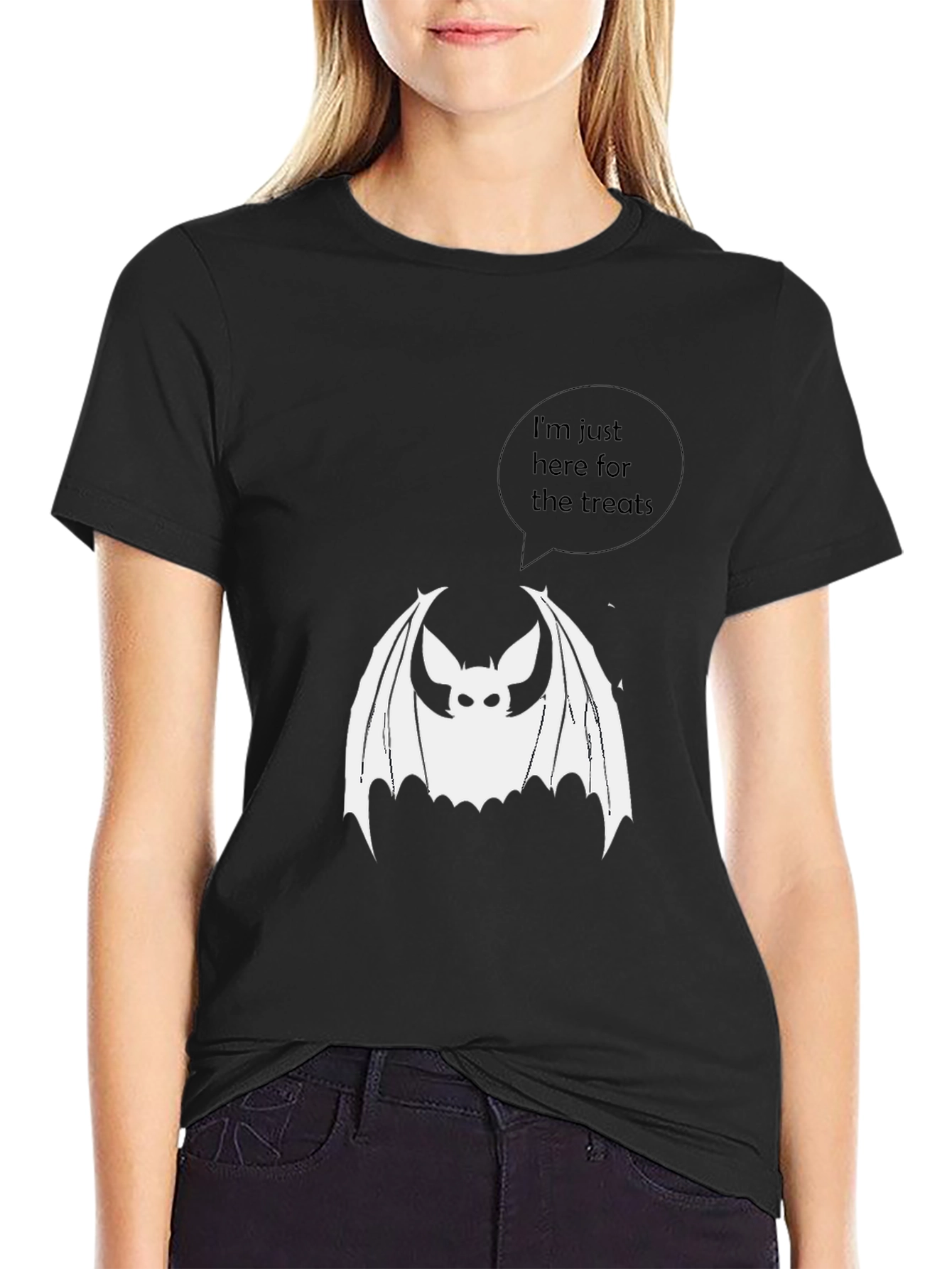 Halloween Bat Treat T-Shirt - Spooky Fun
