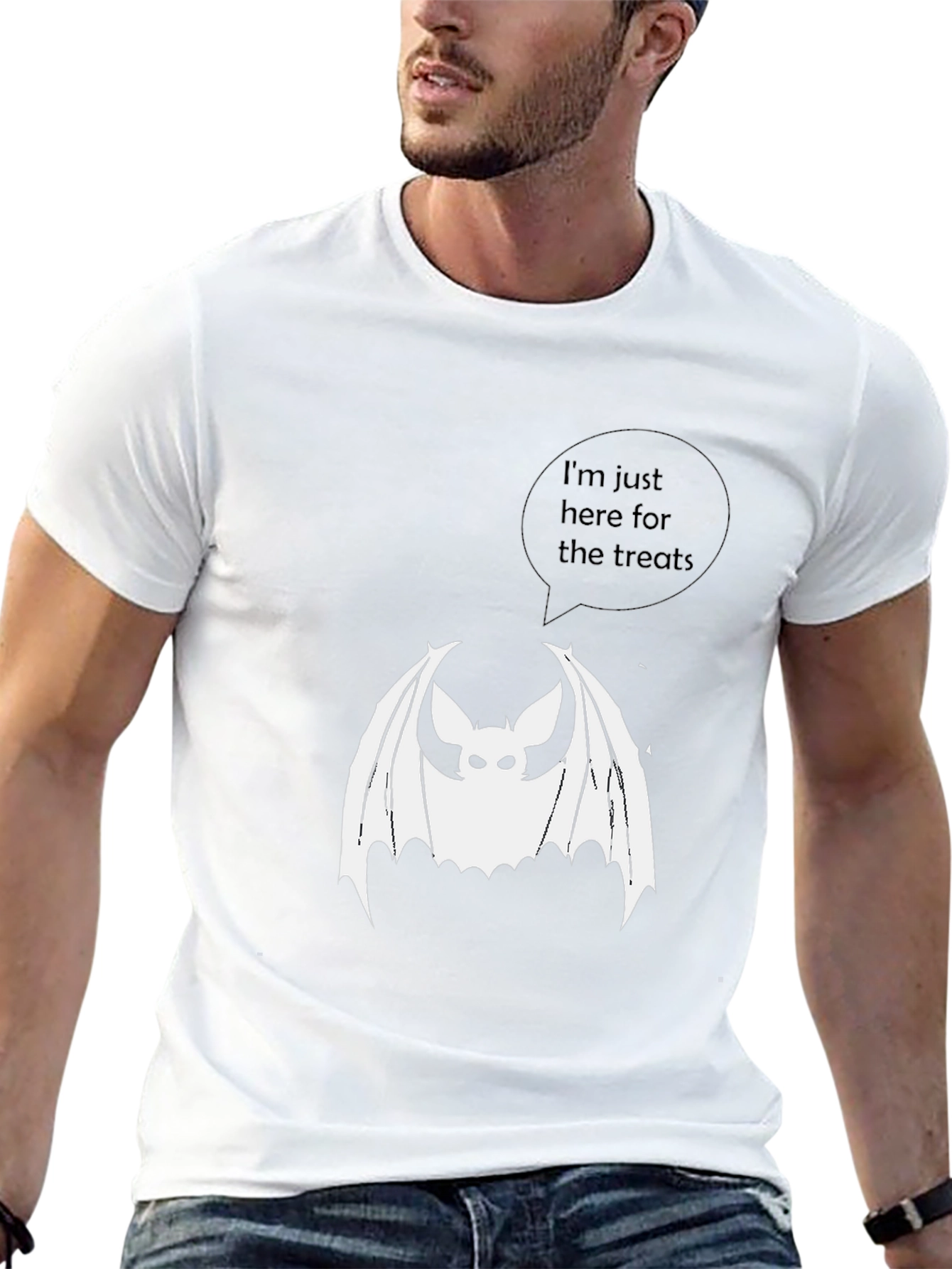 Halloween Bat Treat T-Shirt - Spooky Fun