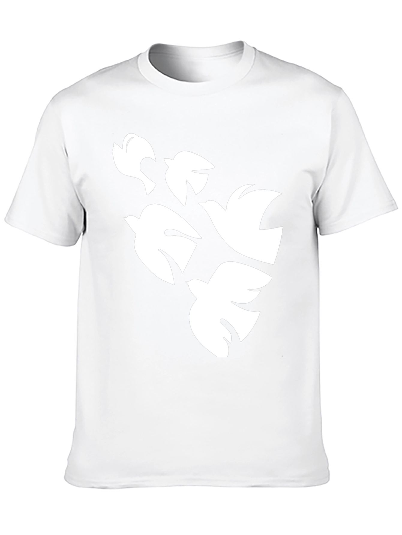 Doves in Flight Graphic Tee - Black