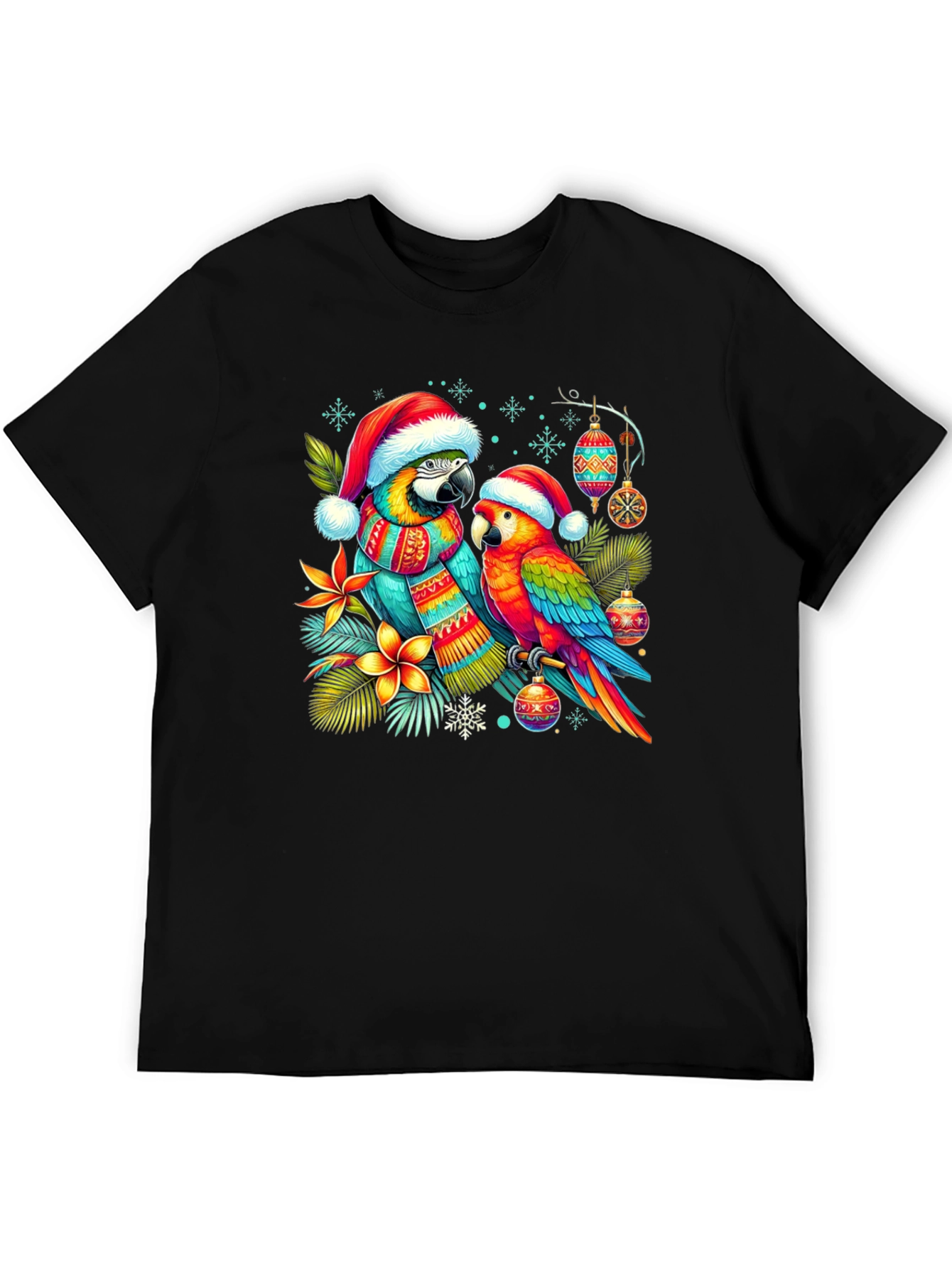 Christmas Parrots T-Shirt