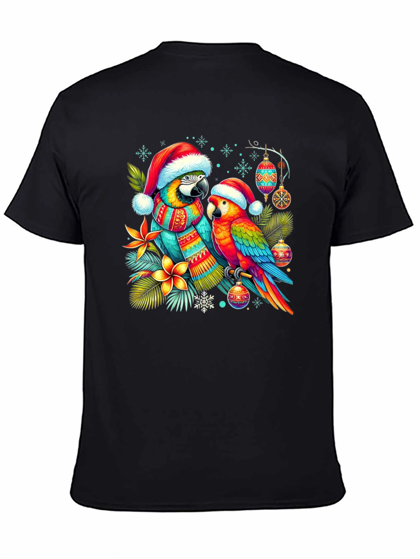 Christmas Parrots T-Shirt