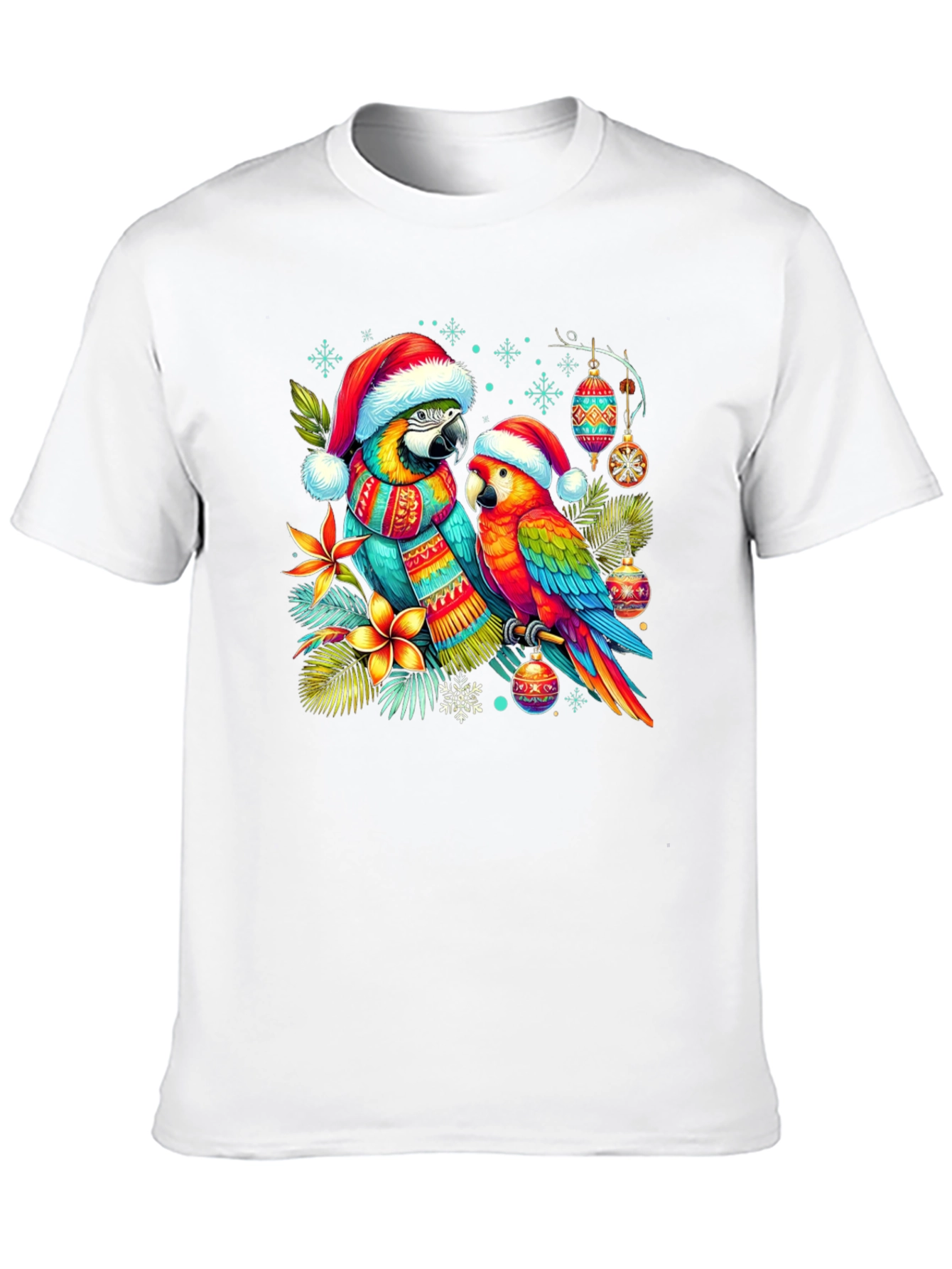 Christmas Parrots T-Shirt
