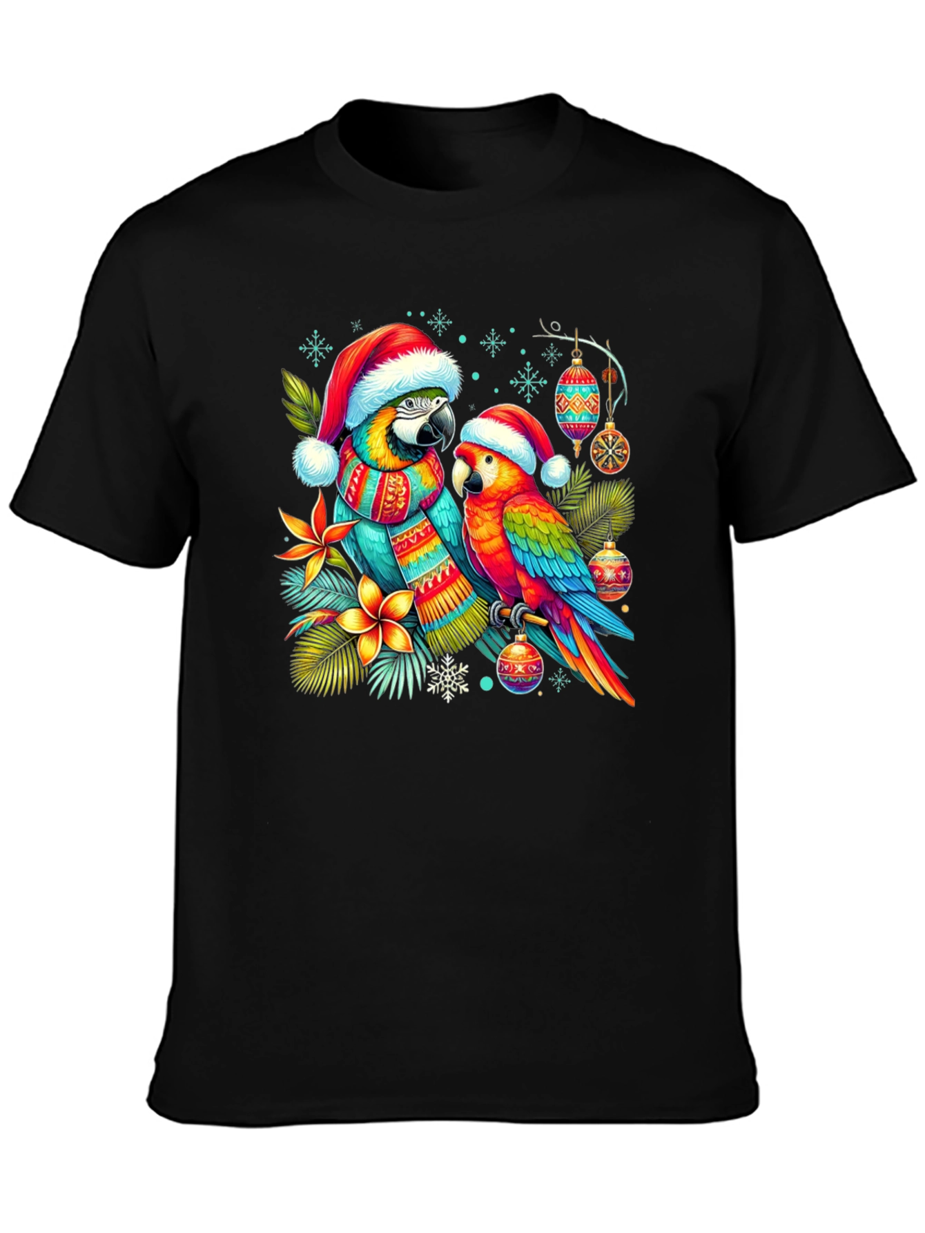 Christmas Parrots T-Shirt
