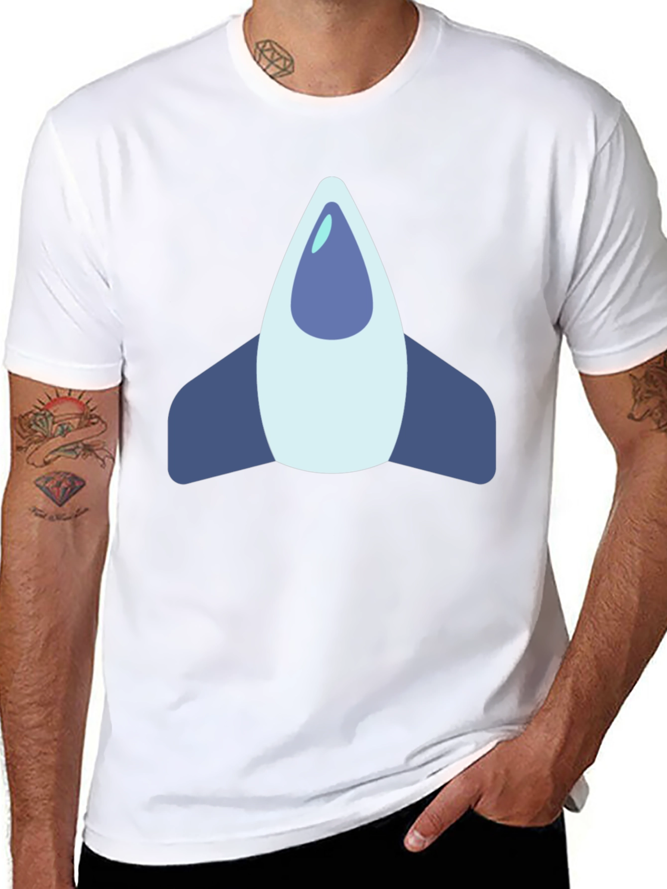 Rocket Graphic Black T-Shirt