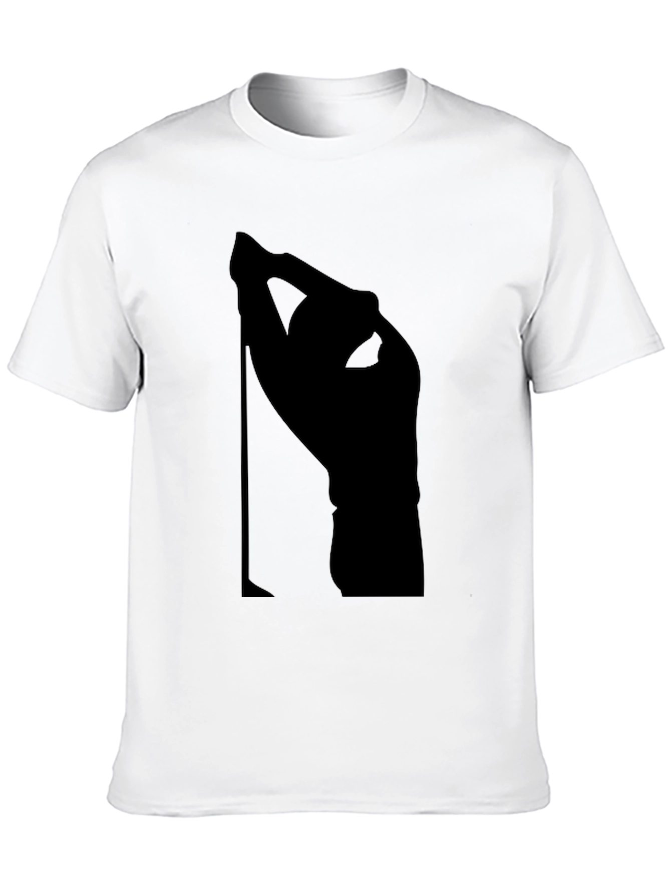 Modern Black Silhouette Graphic T-Shirt