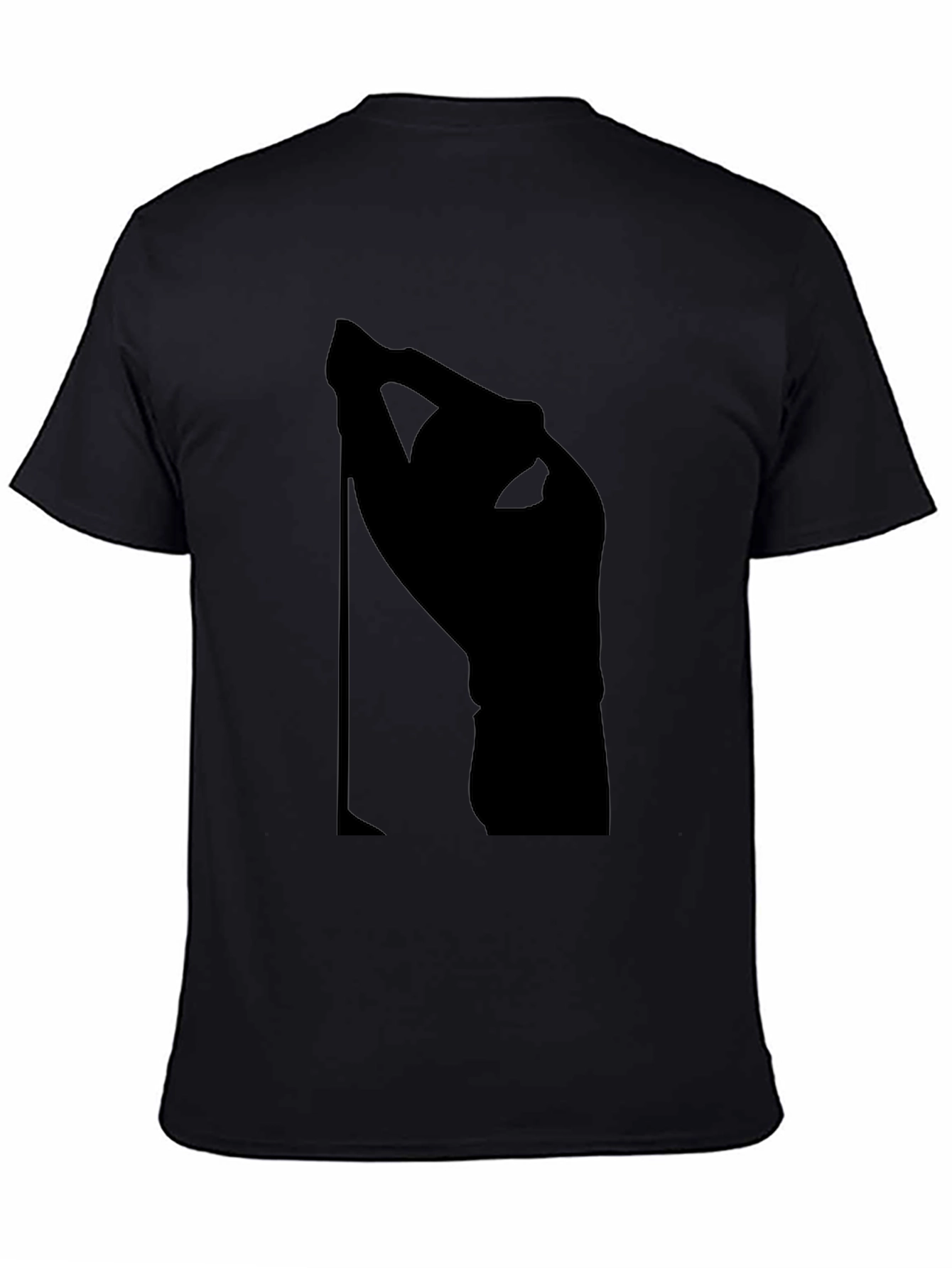 Modern Black Silhouette Graphic T-Shirt