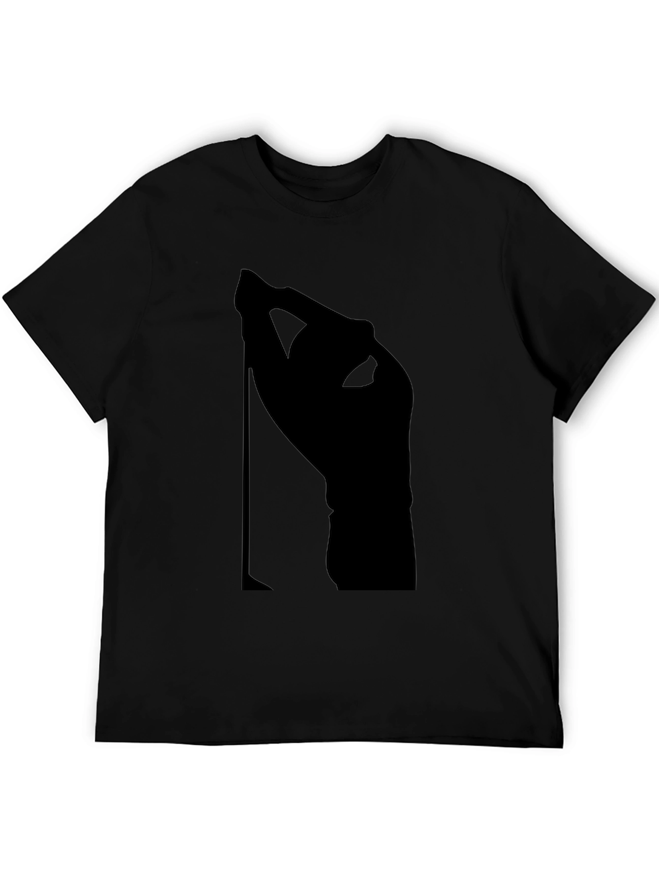 Modern Black Silhouette Graphic T-Shirt