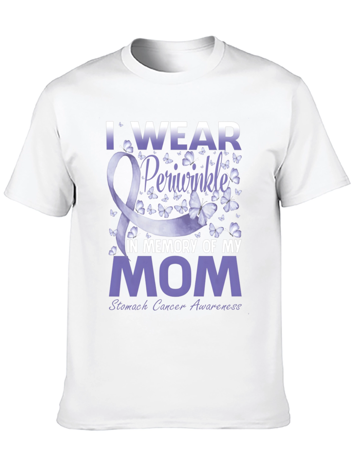 I Wear Periwinkle Stomach Cancer Awareness T-Shirt