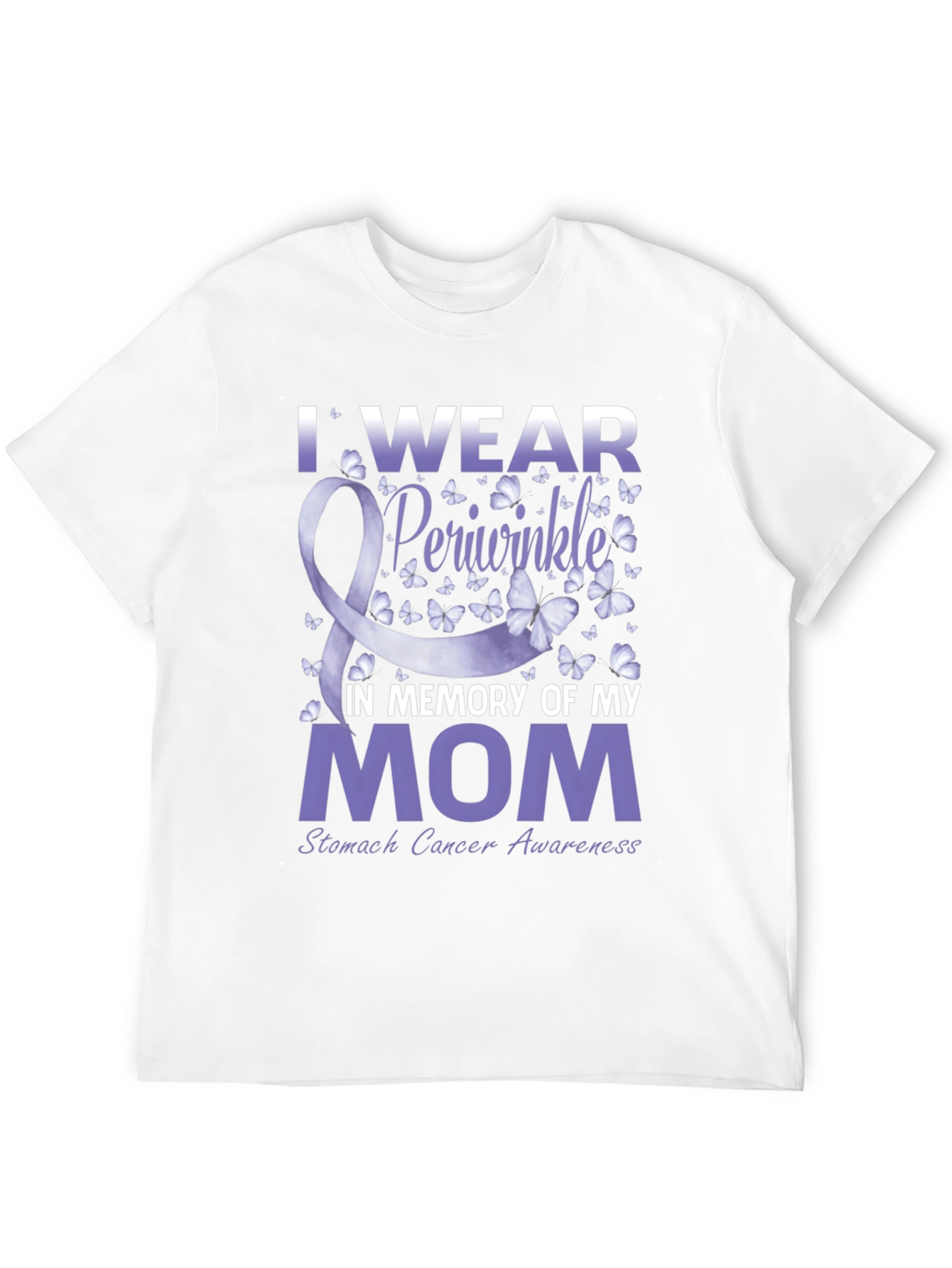 I Wear Periwinkle Stomach Cancer Awareness T-Shirt
