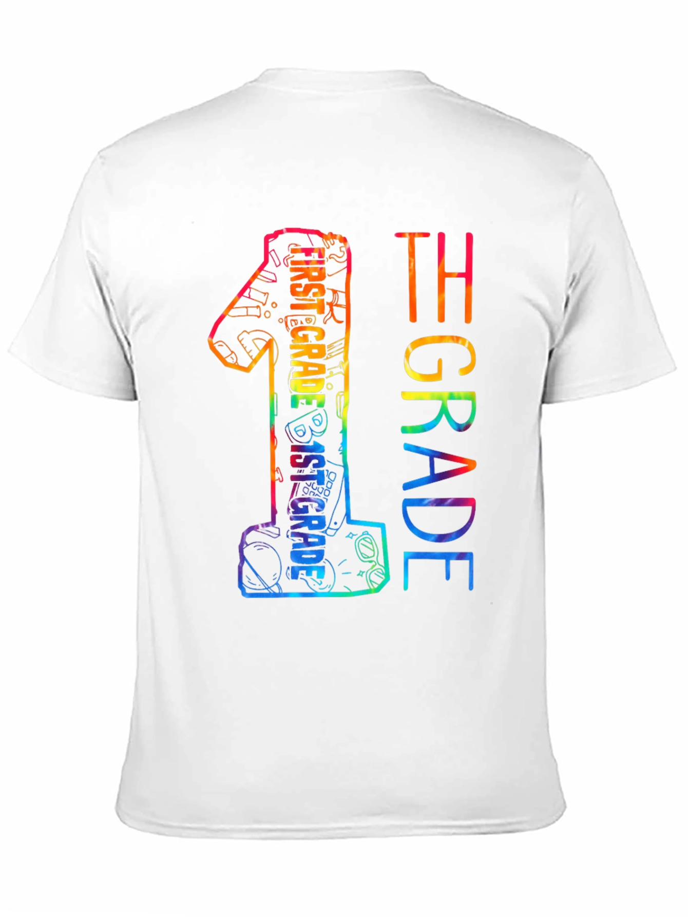 First Grade Rainbow Graphic Tee
