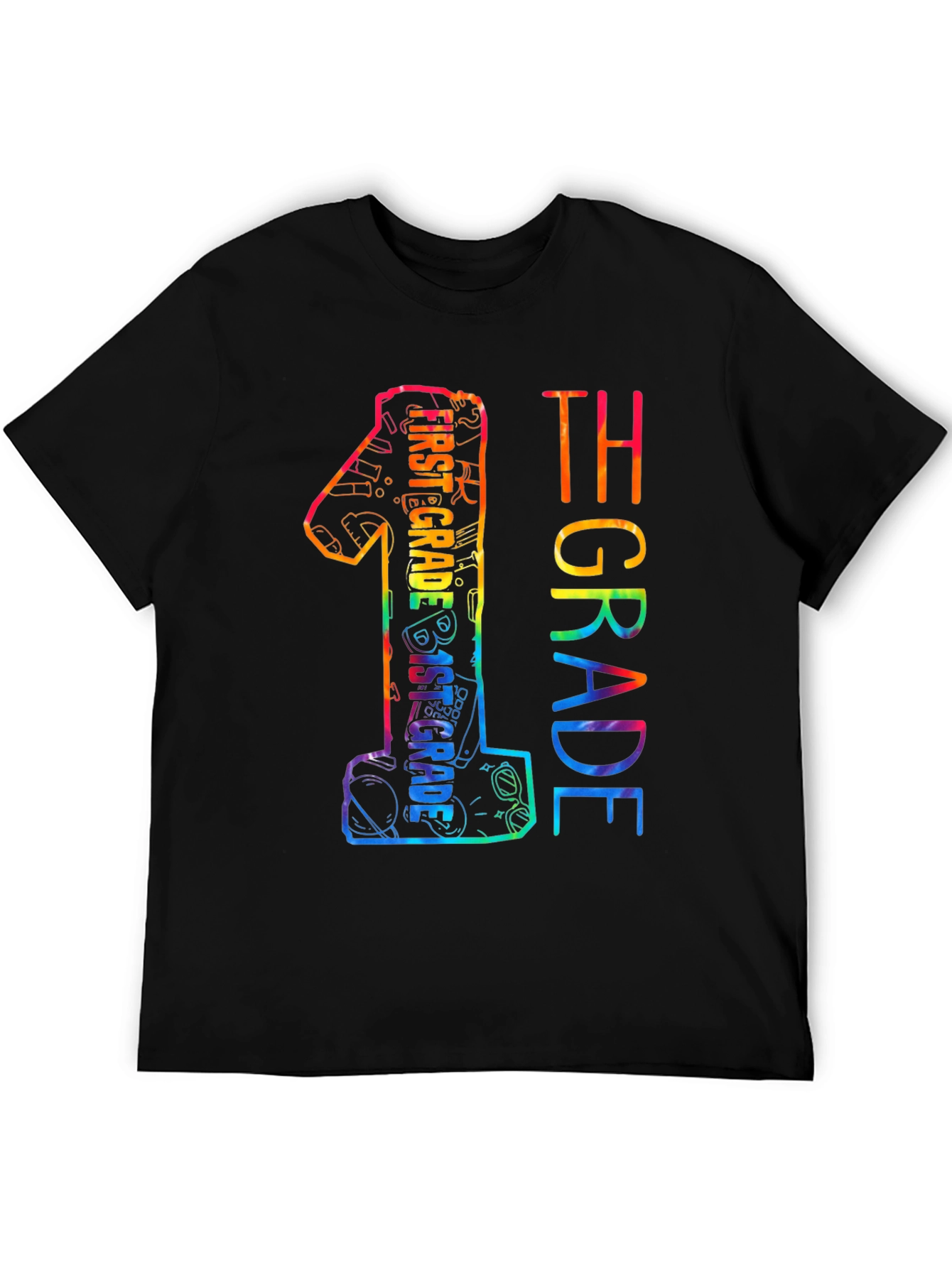 First Grade Rainbow Graphic Tee