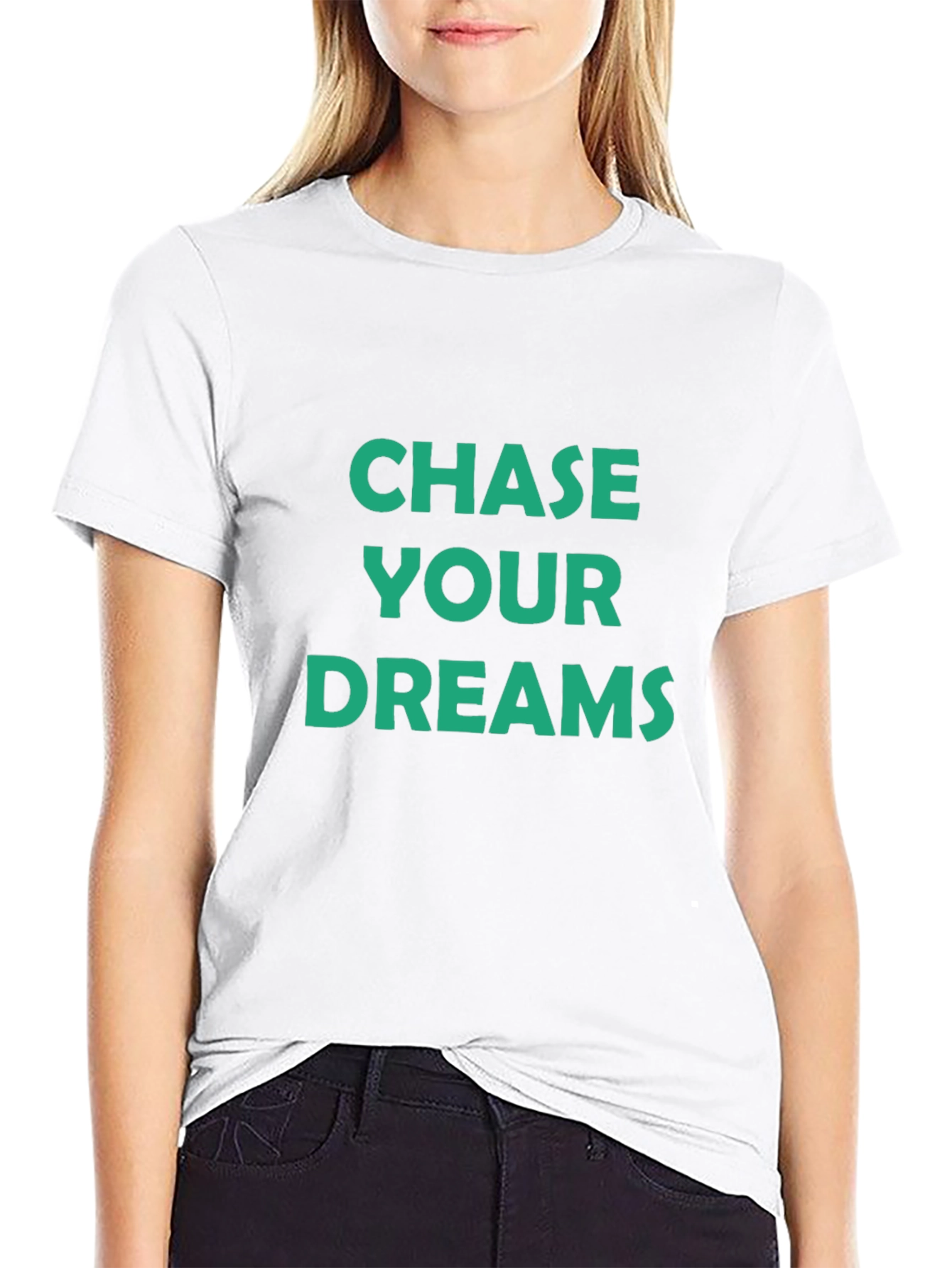 Chase Your Dreams Graphic Tee - Black