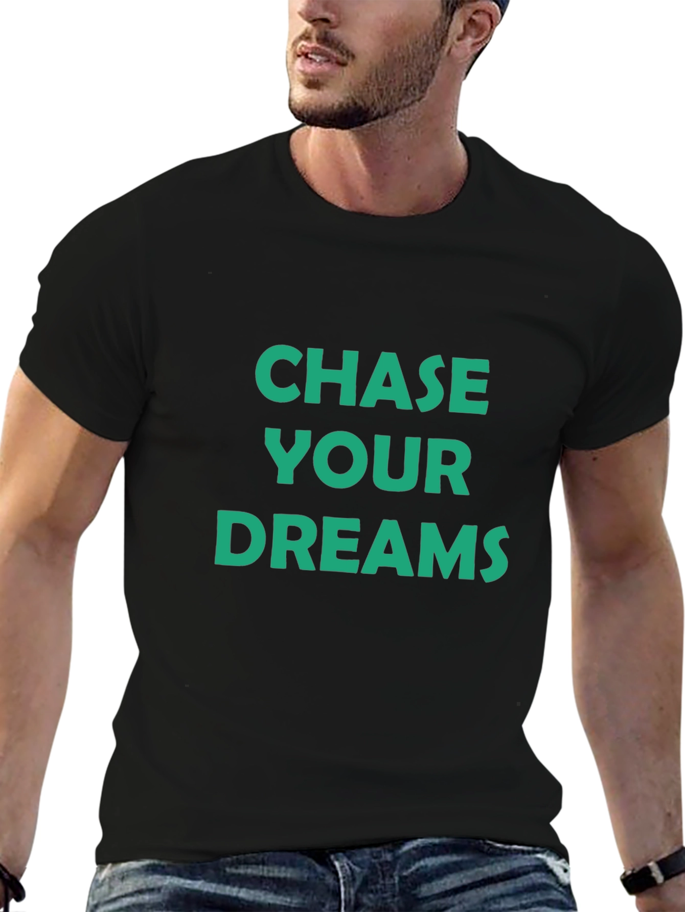 Chase Your Dreams Graphic Tee - Black