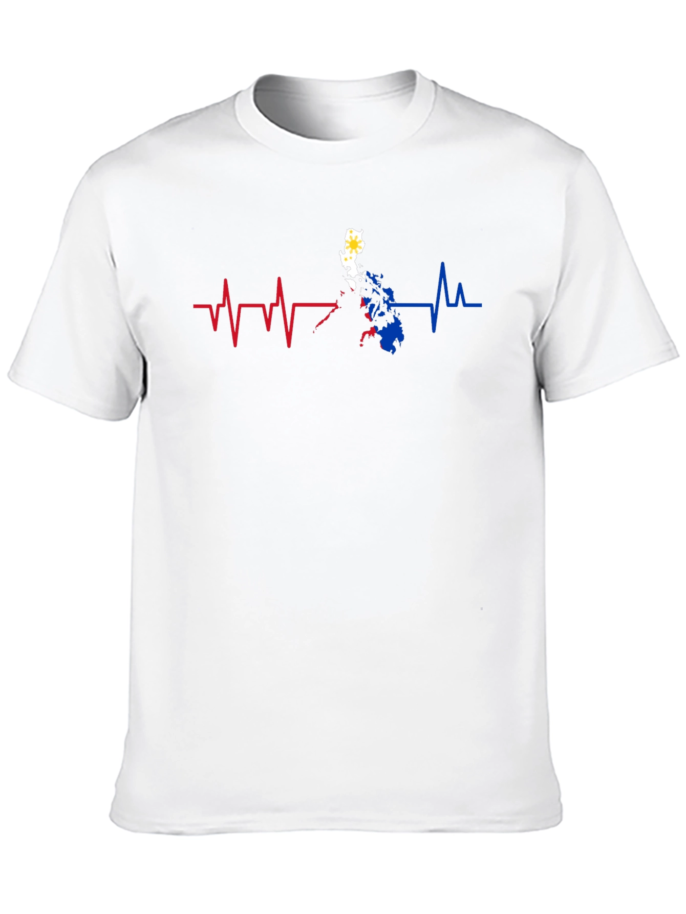 Philippines Heartbeat Black T-Shirt