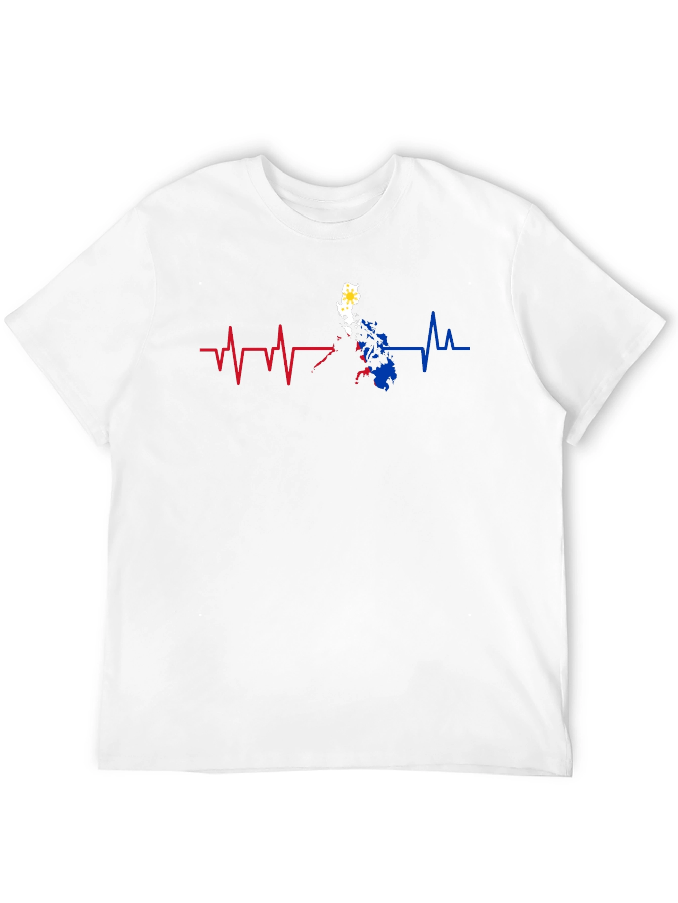Philippines Heartbeat Black T-Shirt