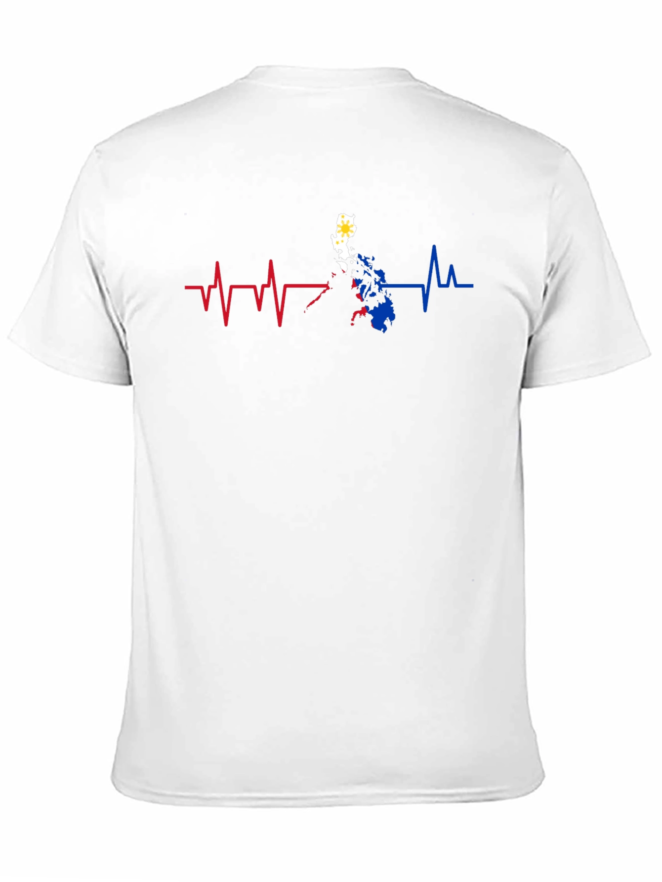 Philippines Heartbeat Black T-Shirt