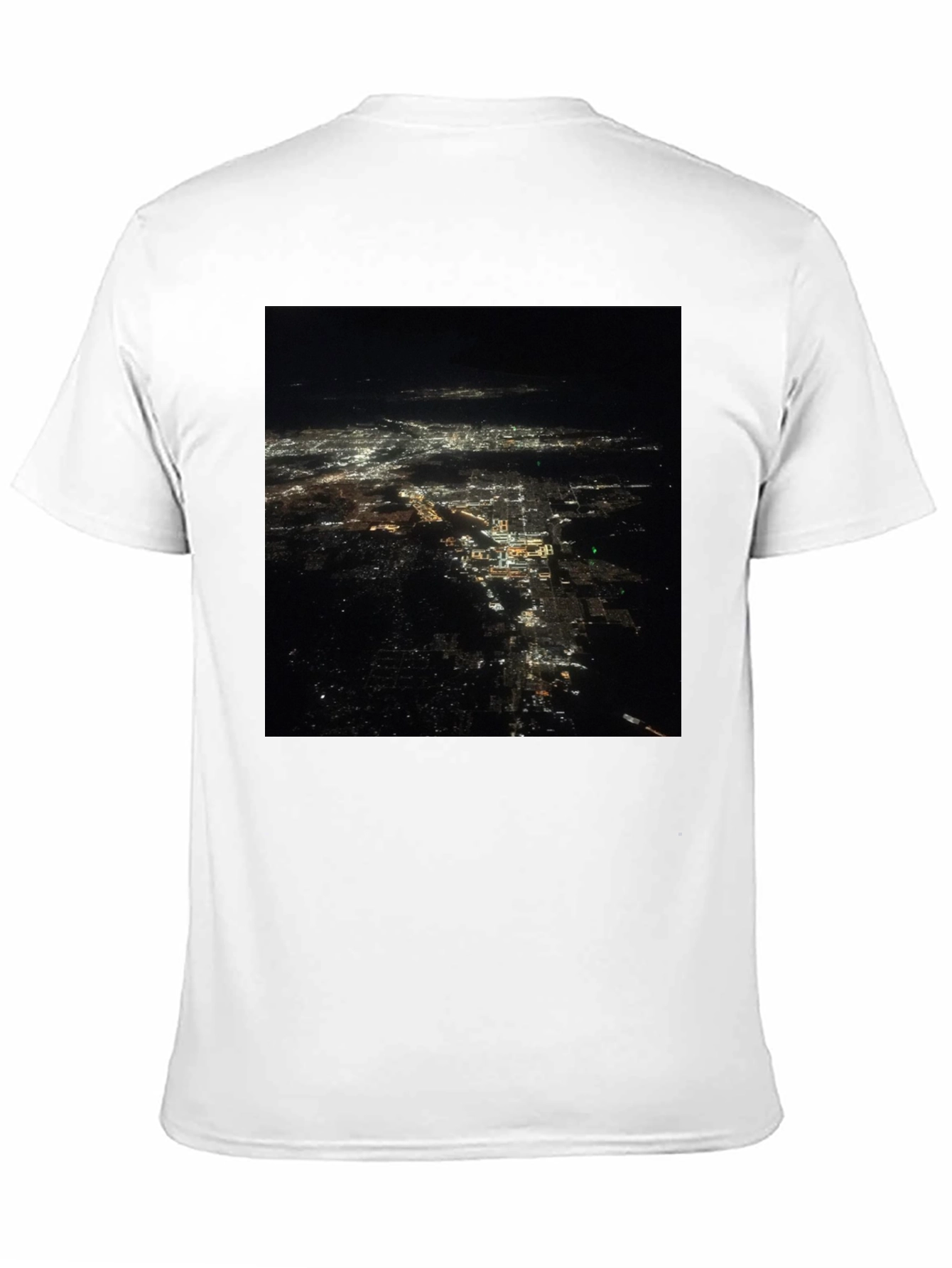 City Lights Print Black T-Shirt