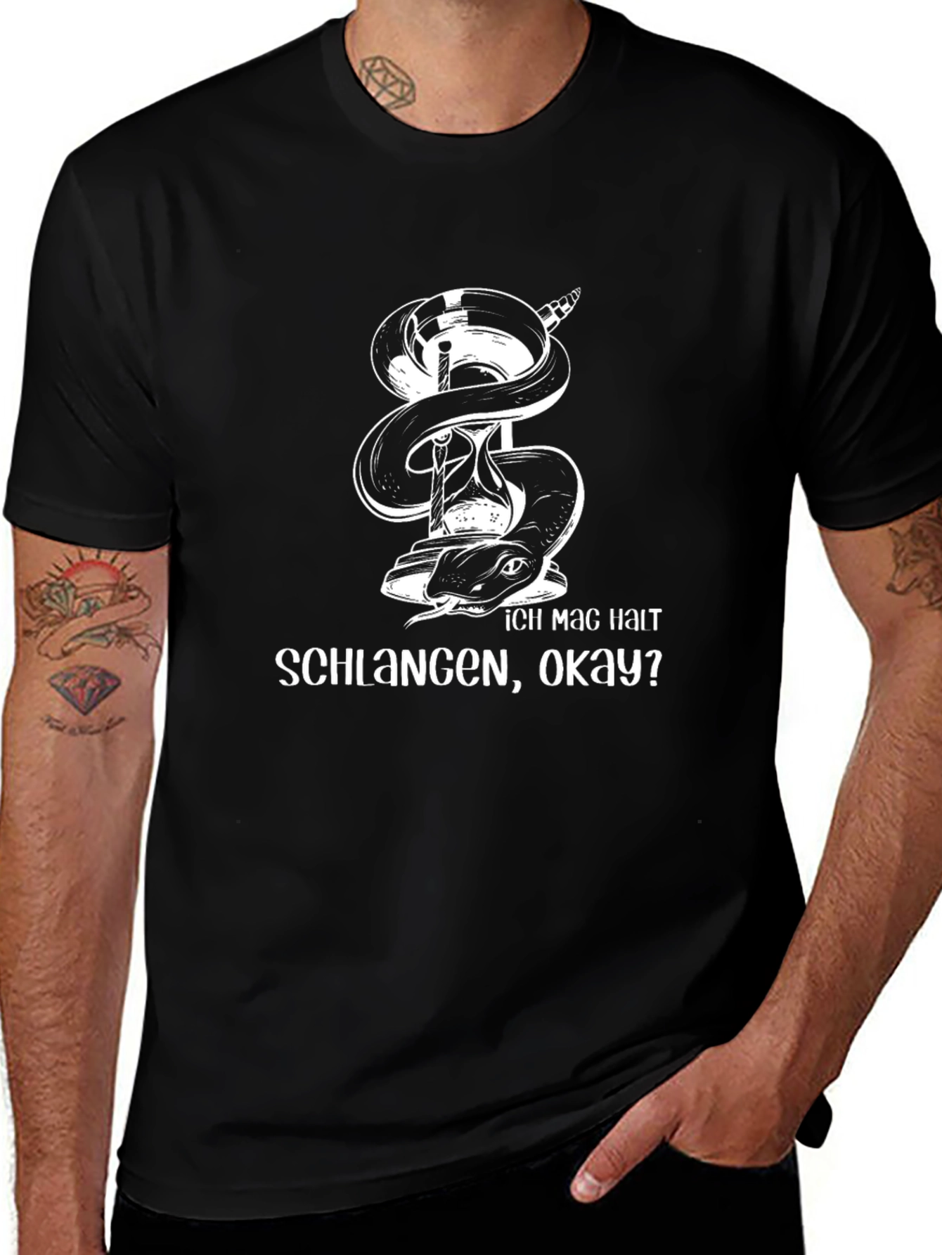 Snake & Hourglass Graphic T-Shirt