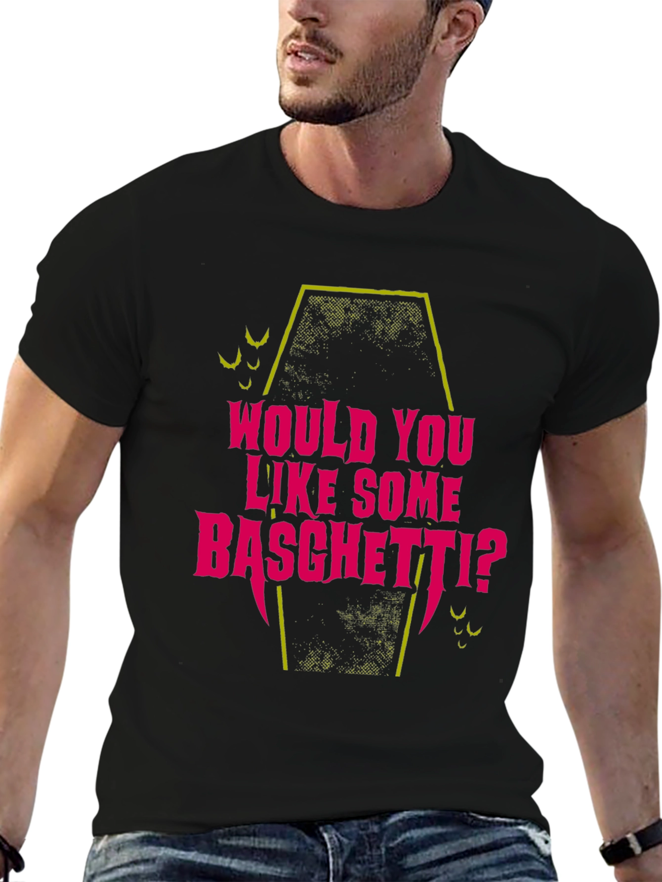 Would You Like Some Basghetti? Black Tee