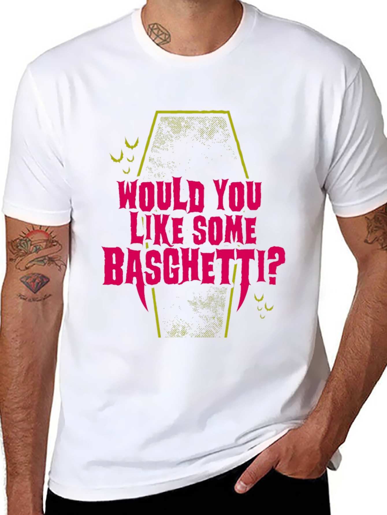 Would You Like Some Basghetti? Black Tee
