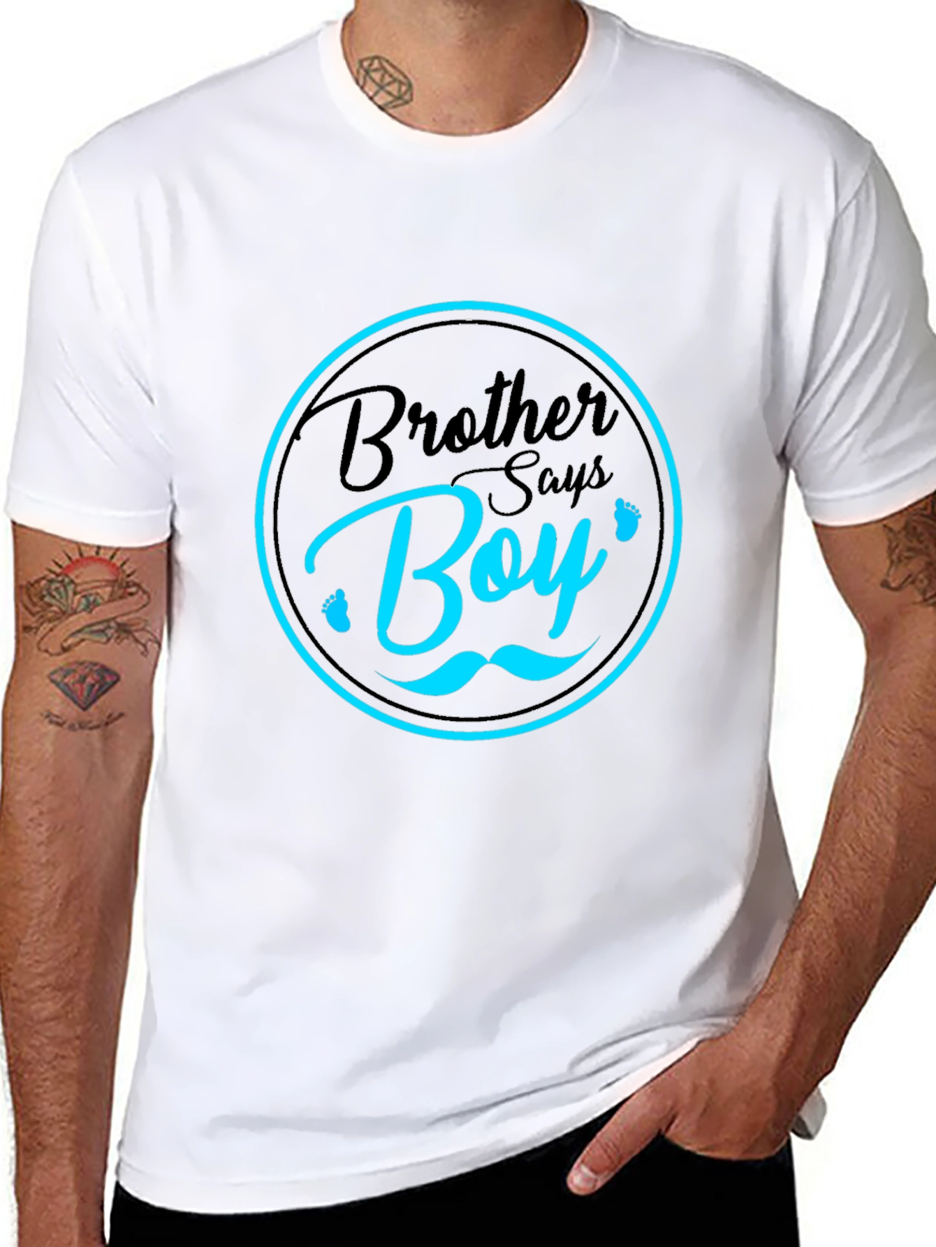 Brother Says Boy T-Shirt - Baby Shower