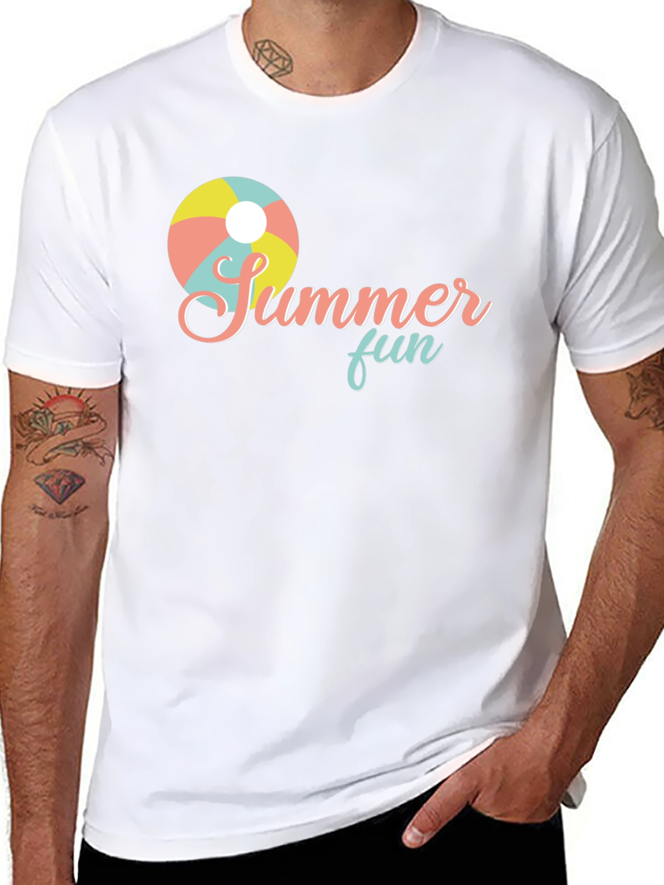 Summer Fun T-Shirt - Beach Ball Design