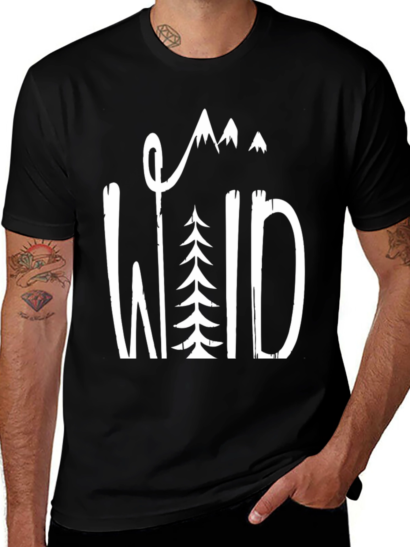Wild Graphic Tee - Nature Inspired Mountain T-Shirt