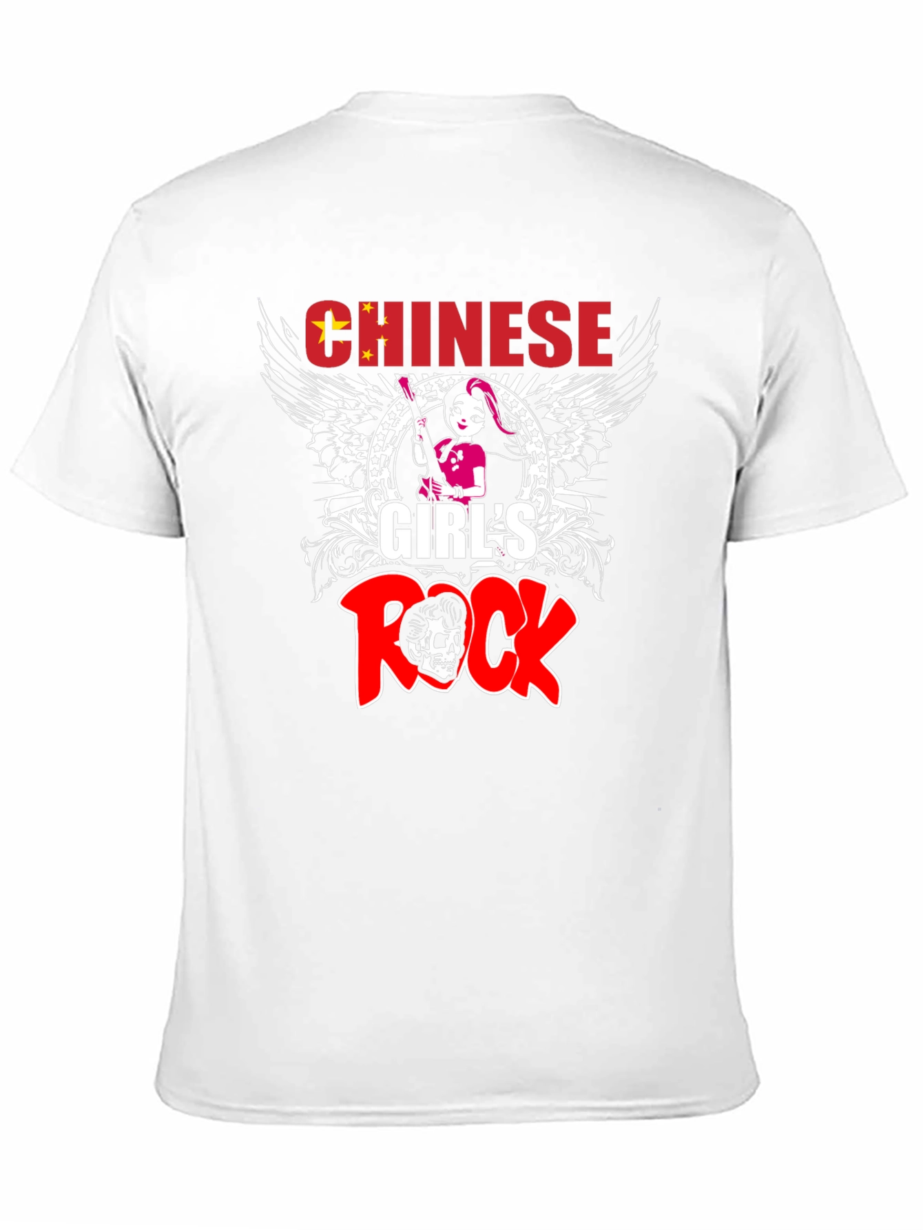 Chinese Girls Rock Graphic T-Shirt