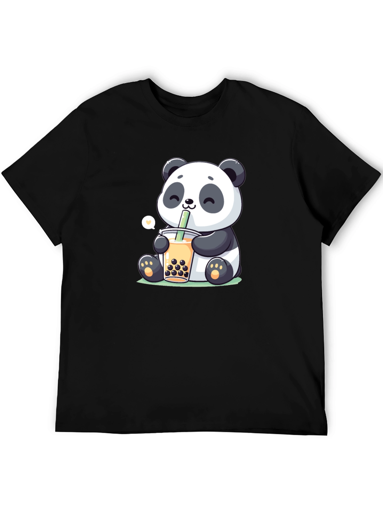 Cute Panda Boba Tea Graphic T-Shirt