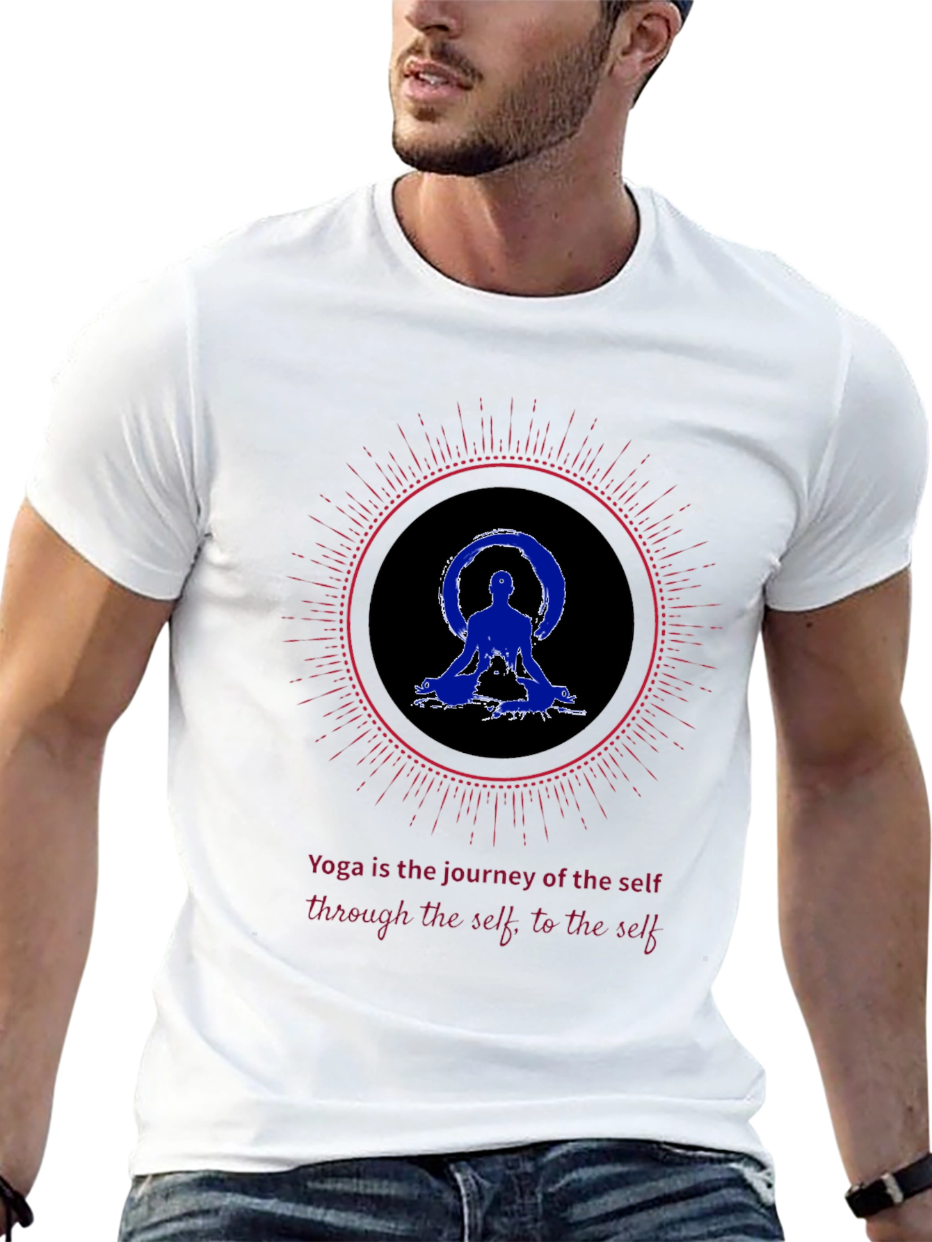Yoga Journey Graphic Tee - Meditate in Style