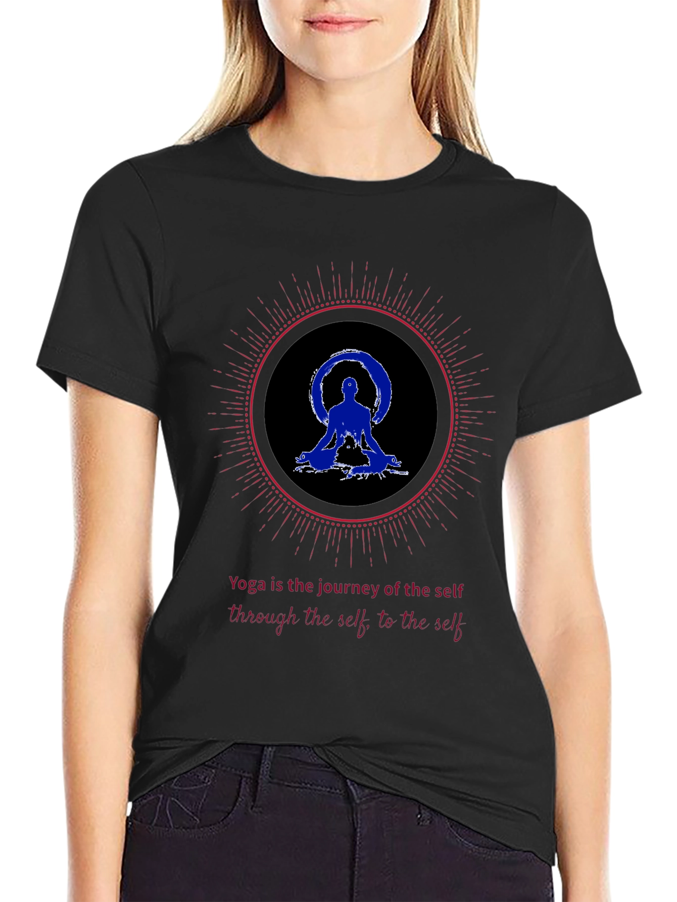 Yoga Journey Graphic Tee - Meditate in Style