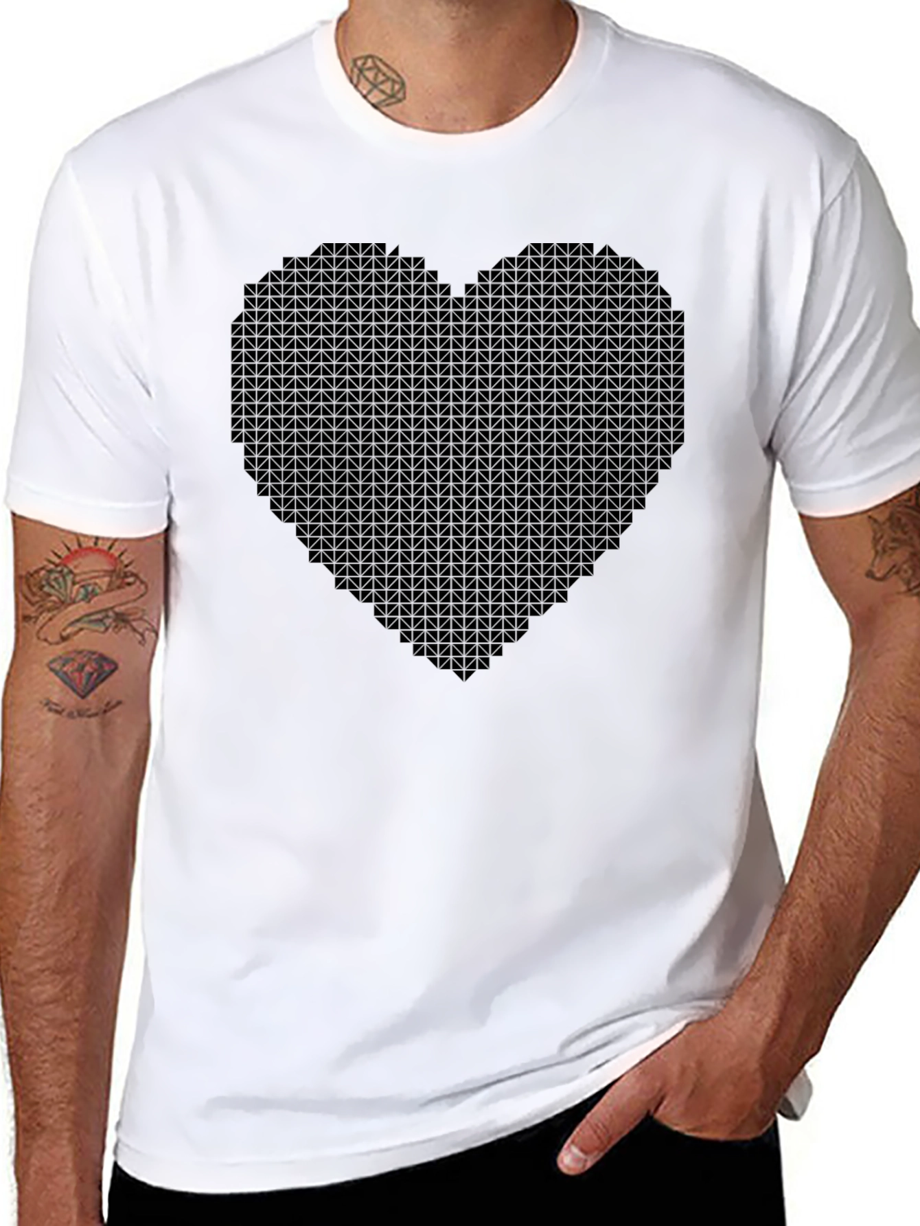 Pixel Heart T-Shirt - Stylish Graphic Tee