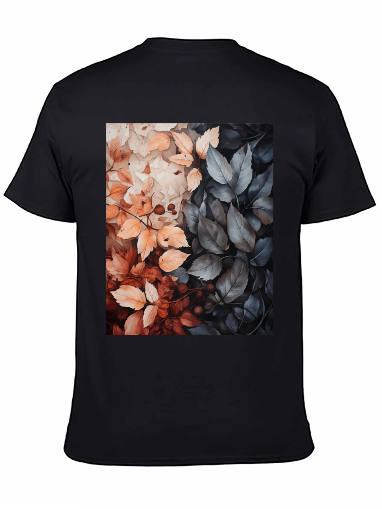 Autumn Leaves Graphic Tee - Stylish Nature Design