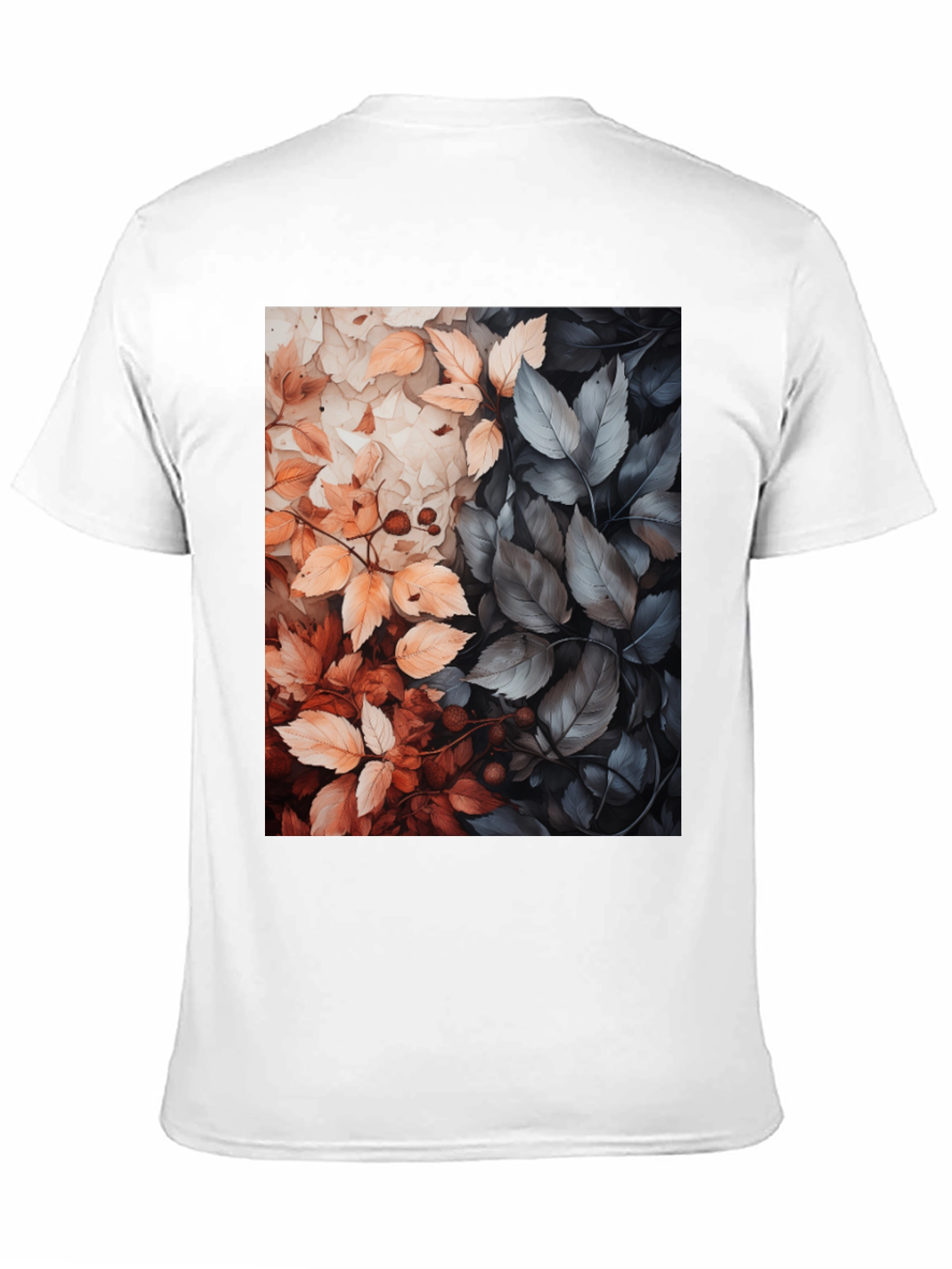 Autumn Leaves Graphic Tee - Stylish Nature Design