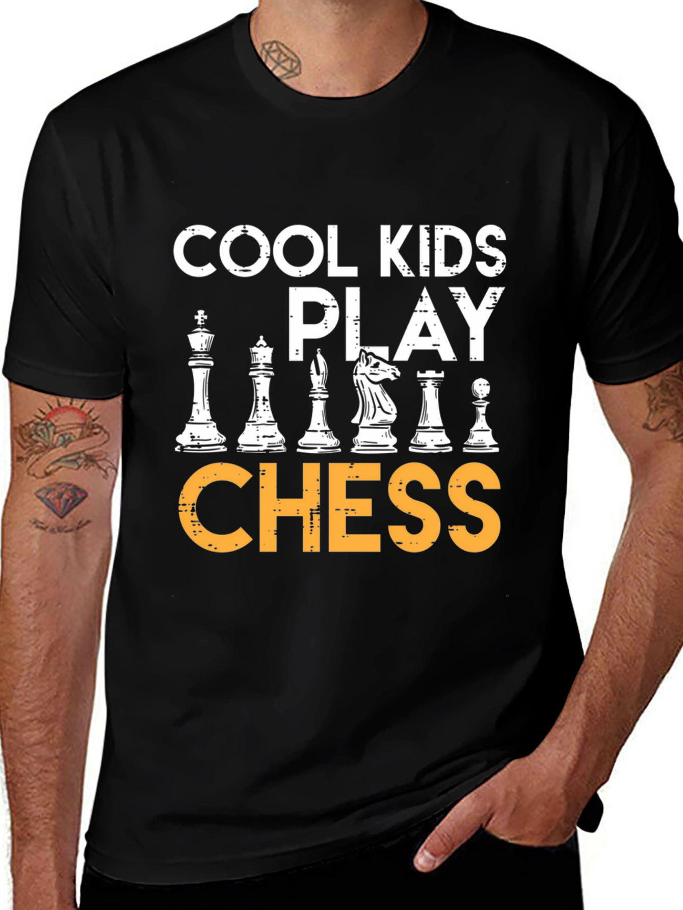 Cool Kids Play Chess Graphic Tee
