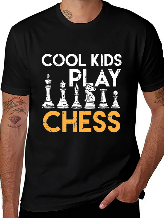 Cool Kids Play Chess Graphic Tee