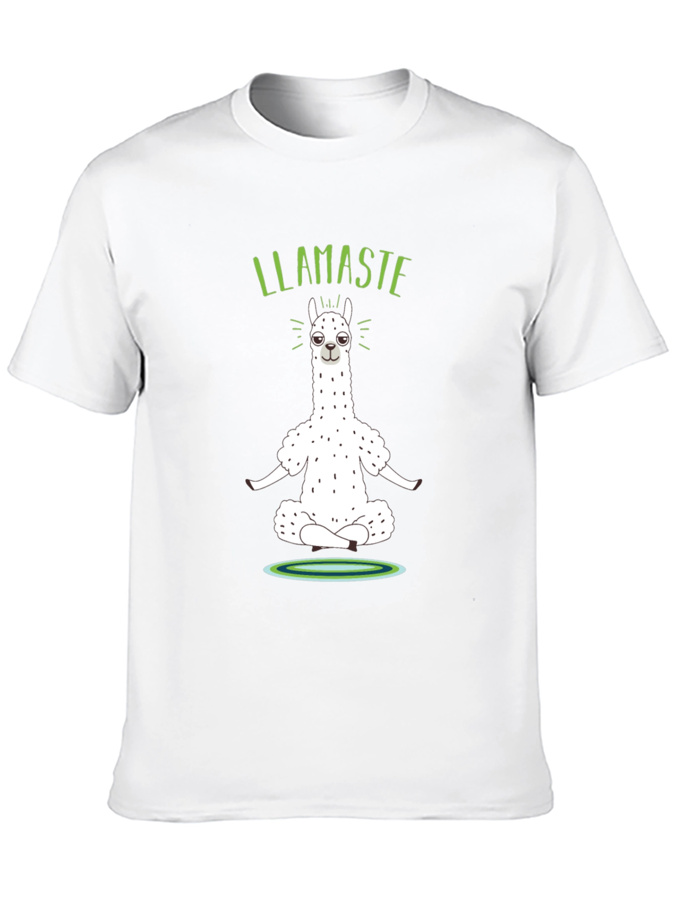 Llamaste Yoga Black Graphic T-Shirt