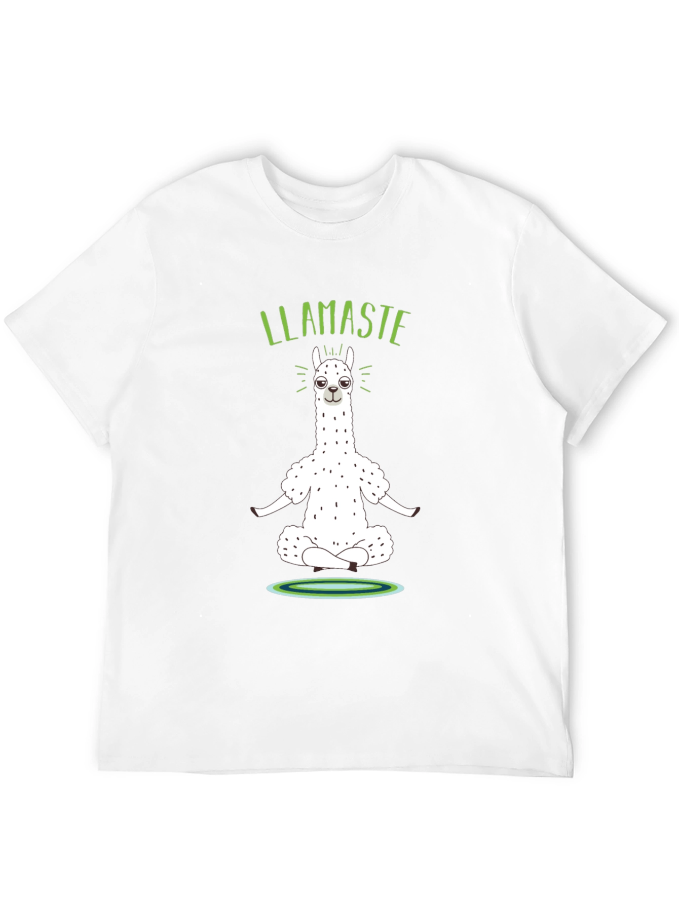 Llamaste Yoga Black Graphic T-Shirt