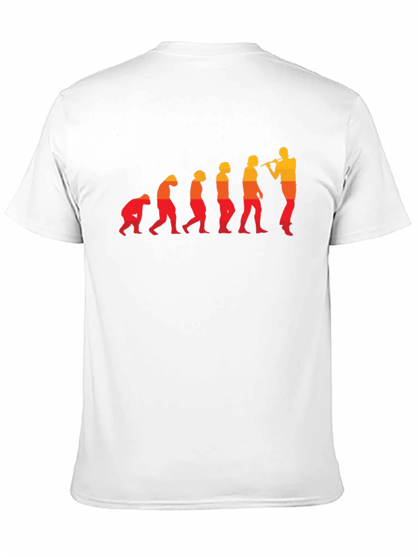 Evolution of Flute Player T-Shirt