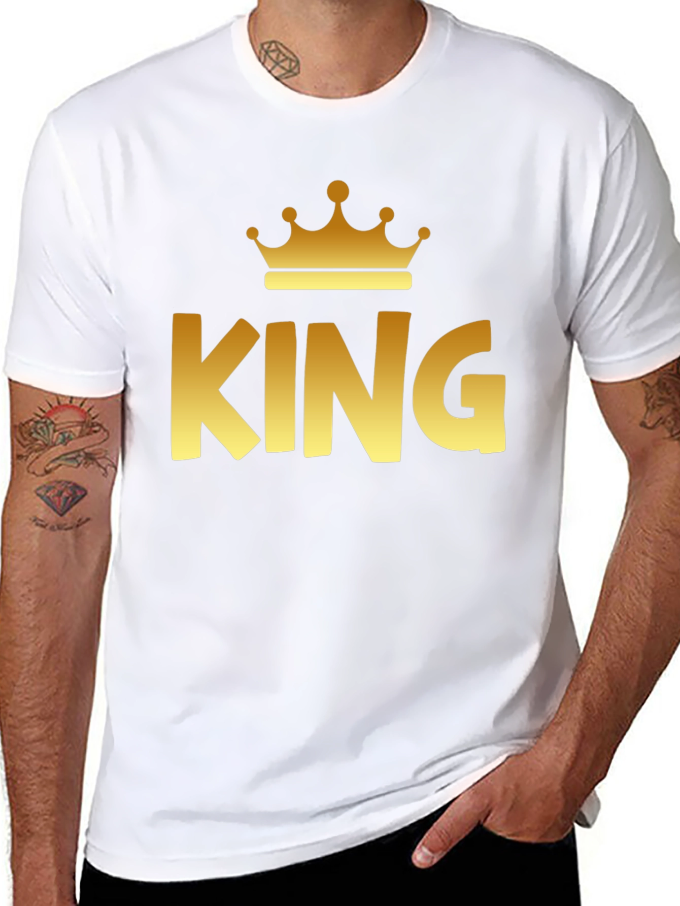 King Crown Graphic Print T-Shirt