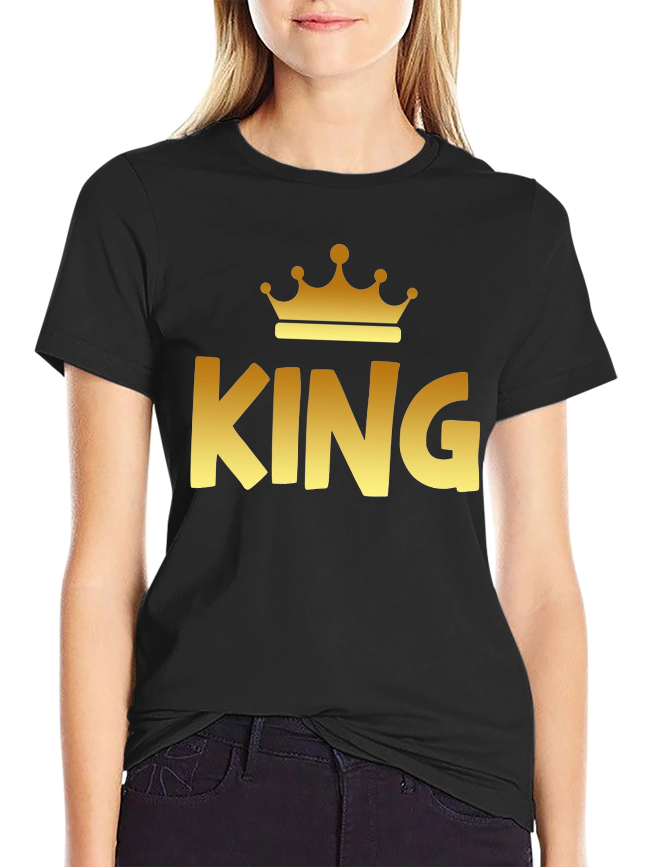 King Crown Graphic Print T-Shirt