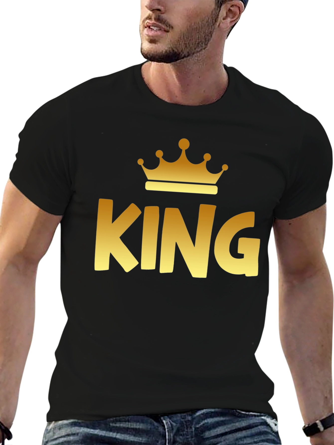 King Crown Graphic Print T-Shirt