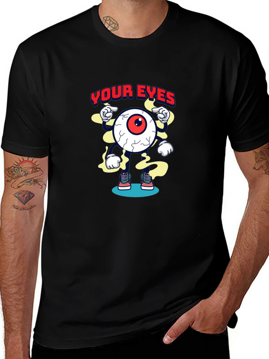 Cartoon Eye Graphic T-Shirt